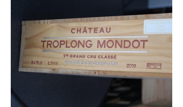 kist inh 6 flessen à 75cl wijn, Chateau Troplong Mondot, Saint-Emilion Grand Cru, 2018